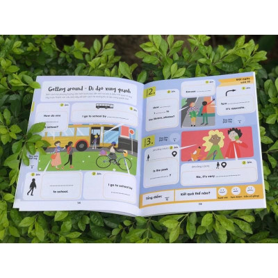 Sách - Học tiếng anh thật vui với combo sách Hello English - xin chào tiếng anh (bộ 4 cuốn)