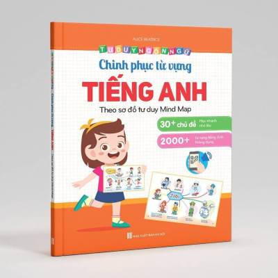 Sách - Bé chinh phục từ vựng Tiếng anh - Theo sơ đồ tư duy Mind Map (Phiên bản mới)
