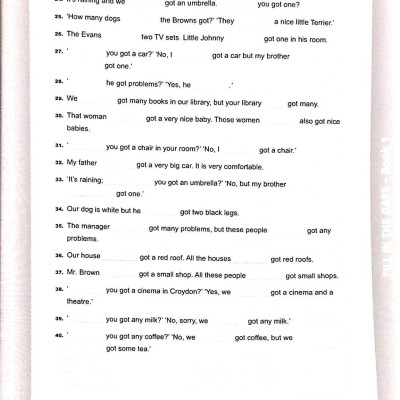 Fill In The Gaps - Book 1 (Không CD)
