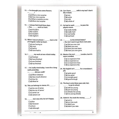 Graded Multiple - Choice English Test Level A2 (Không CD)