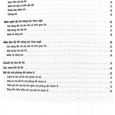 Đề Thi Mô Phỏng Đề Thi Năng Lực Hoa Ngữ - Nhóm B - Quyển 4