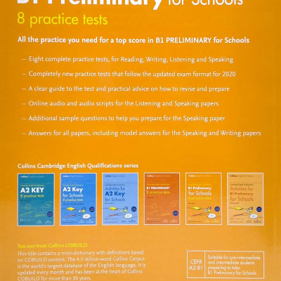 Cambridge English Qualifications - B1 Preliminary For Schools - 8 Practice Tests