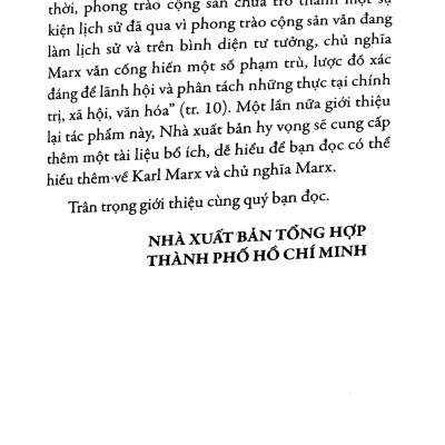 Hành Trình Tri Thức Của Karl Marx
