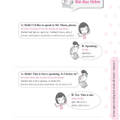 Tự Học Nghe Nói Tiếng Anh Chuẩn Dễ Nhanh Tập 1