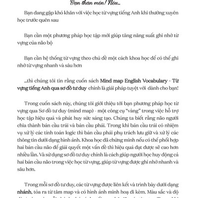 Mind Map English Vocabulary - Từ Vựng Tiếng Anh Qua Sơ Đồ Tư Duy