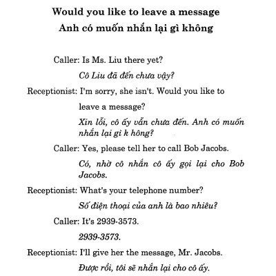 Tiếng Anh Qua Điện Thoại - Kèm CD