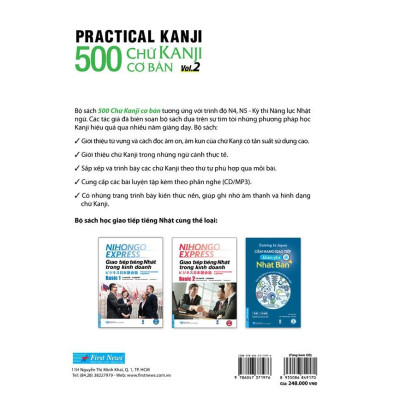 Sách 500 Chữ Kanji Cơ Bản Vol.2 + kèm CD - Bản Quyền