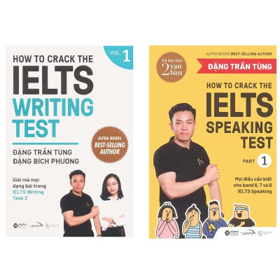 SáchCombo How To Crack The IELTS Writing Test Vol.1 + How To Crack The IELTS Speaking Test - Part 1 - Alphabooks