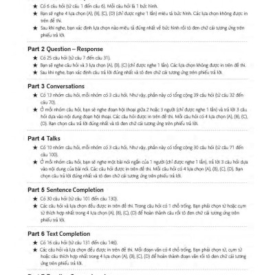 2019 TOEIC - 5 Full Simulation Tests (Gồm Sách, Scripts & Answer Key Và Đĩa MP3)