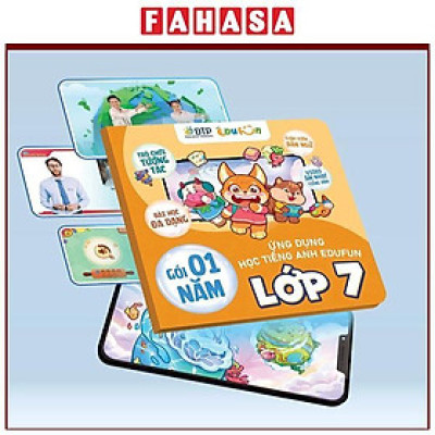 Gói Edufun Premium Level 7 (Thẻ Học Tiếng Anh EDUFUN + Tặng Kèm Sách Học Sinh, Sách Bài Tập, 2 Cuốn Truyện)