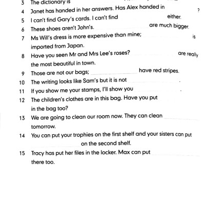  Graded Grammar Exercises 6