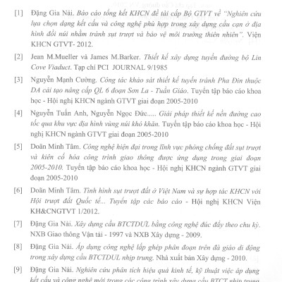 Áp Dụng Kết Cấu Công Trình Và Công Nghệ Tiên Tiến Trong Xây Dựng Bền Vững Các Tuyến Đường Bộ Vùng Núi
