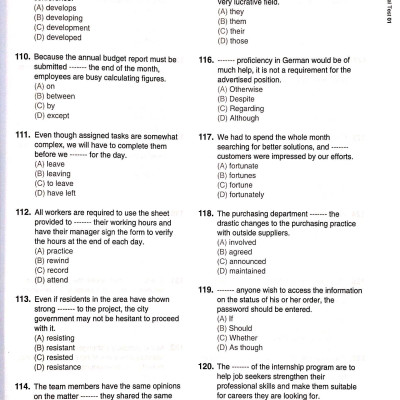 Economy TOEIC RC1000 Volume 1 