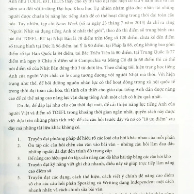 10 Ngày Tập Trung Ôn Tập Cho Bài Thi Toefl IBT