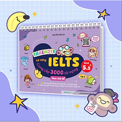 Sách - Takenote IELTS 3000 Từ vựng theo chủ đề - Tập 2 (Band 5.5)