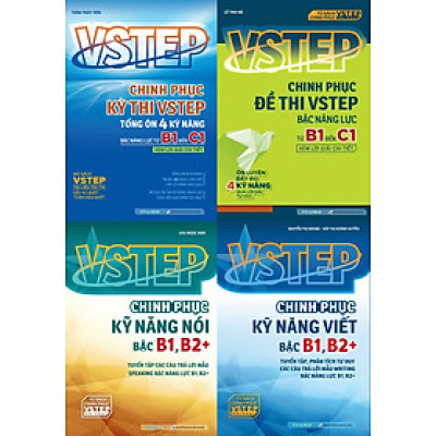 Combo 4 Cuốn VSTEP - Chinh phục Đề Thi + Kỳ Thi + Kỹ Năng Viết Và Nói (MEGA)