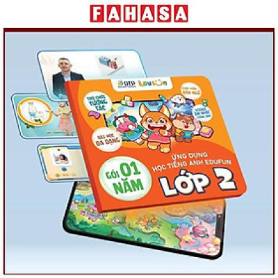 Gói Edufun Premium Level 2 (Thẻ Học Tiếng Anh EDUFUN + Tặng Kèm Sách Học Sinh, Sách Bài Tập, 2 Cuốn Truyện)