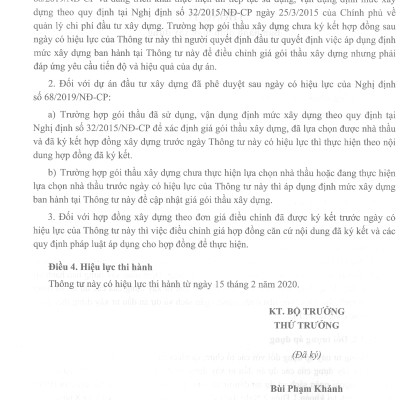 Định Mức Dự Toán Thí Nghiệm Chuyên Ngành Xây Dựng