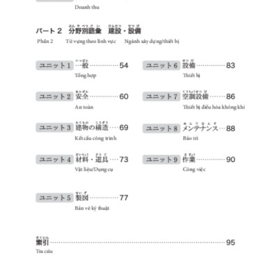 Tiếng Nhật Tại Hiện Trường Làm Việc - Số Tay Từ Vựng Ngành Xây Dựng-Thiết Bị_TRE