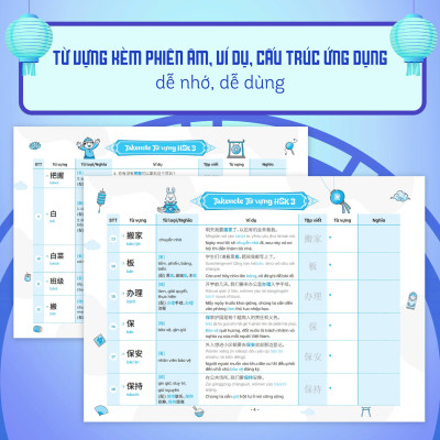 Takenote: Từ vựng HSK 1-2-3 Tiếng Trung 