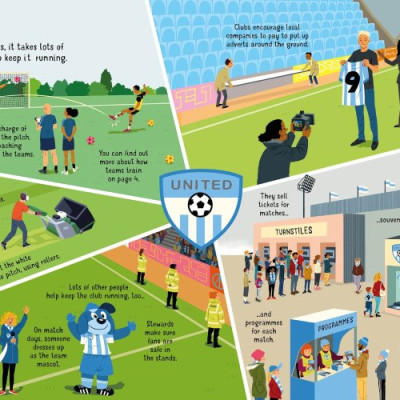Sách tương tác thiếu nhi tiếng Anh: Look Inside Football