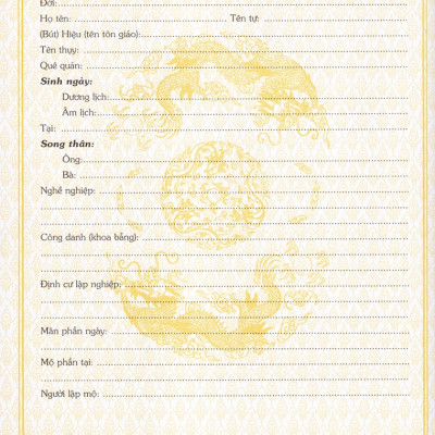 Gia Phả Dòng Tộc (Bìa Cứng) + Kèm Văn khấn, Ghi chép Lưu trữ Gia Nhân Dòng Họ, Gia Phả Tổ Tiên 