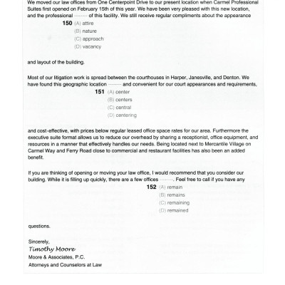 New TOEIC Actual Test Part 5,6 (Không CD)