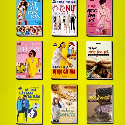 Bộ Sách Cắt May Cho Người Bắt Đầu Tự Học Đến Nâng Cao (Bộ 5 Cuốn)