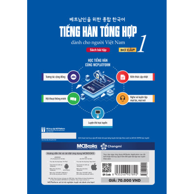 Sách Bài Tập Tiếng Hàn Tổng Hợp Dành Cho Người Việt Nam - Sơ Cấp 1 - Phiên Bản Mới Nhất