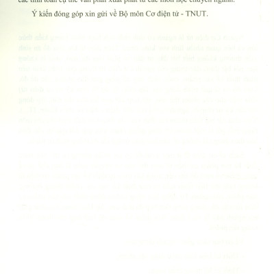 Thiết Kế Sản Phẩm CƠ ĐIỆN TỬ