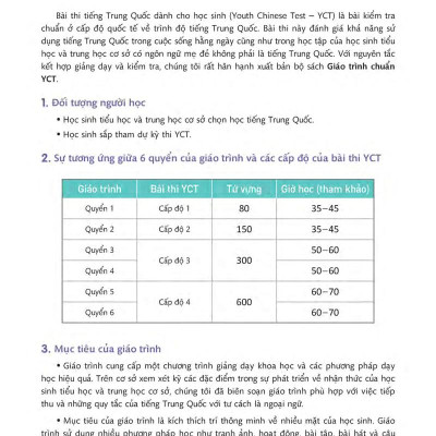 Giáo Trình Chuẩn YCT 1 (Kèm file MP3)