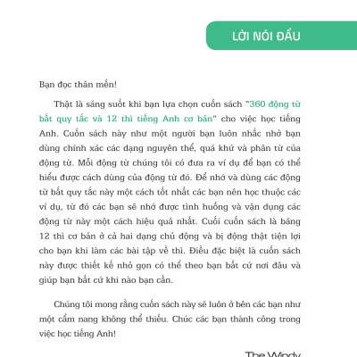 360 Động Từ Bất Quy Tắc Và 12 Thì Tiếng Anh Cơ Bản