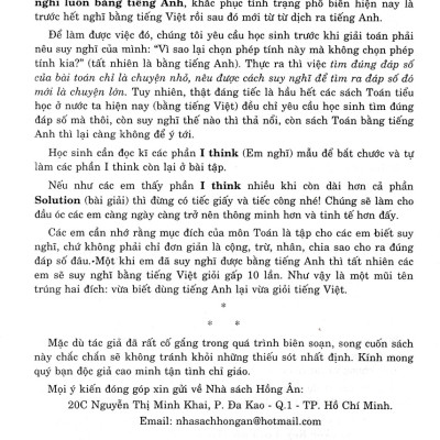 We Learn Maths In English - Em Học Toán Bằng Tiếng Anh 3 - HA