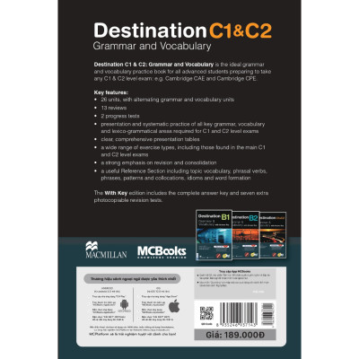 Sách - Giáo Trình Destination C1&C2 (Kèm Đáp Án) Phiên bản mới + Audio phần nghe - MC