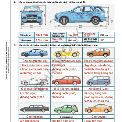 Sách - Kỹ Thuật Ô Tô Và Xe Máy Hiện Đại - Bài Tập Có Lời Giải