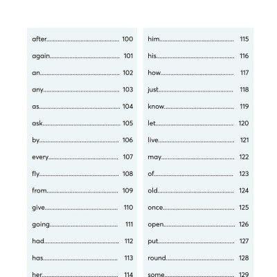 300 First Sight Words For Kids - 1