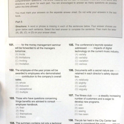 Economy TOEIC RC1000 Volume 1 