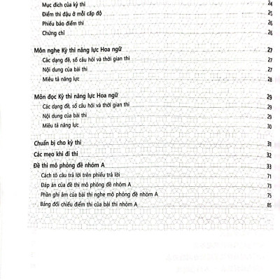Đề Thi Mô Phỏng Đề Thi Năng Lực Hoa Ngữ - Nhóm A - Quyển 3