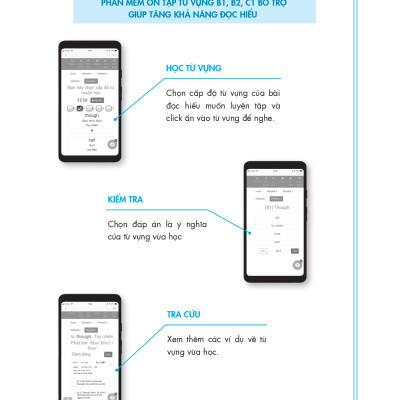 Combo Sách luyện thi B1 Vstep 4 kỹ năng và Sách 10 bộ đề thi Đọc hiểu Vstep reading B1-B2-C1 (Vstep practice test) ôn thi chứng chỉ ngoại ngữ bậc 3, 4, 5