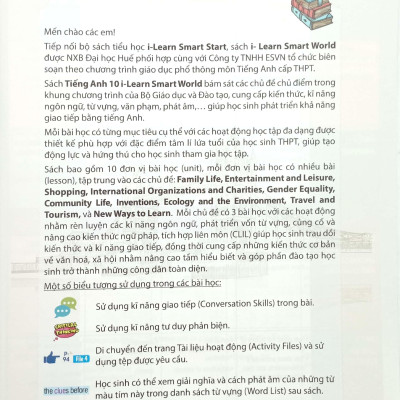 Tiếng Anh 10 I-Learn Smart Start - Studen