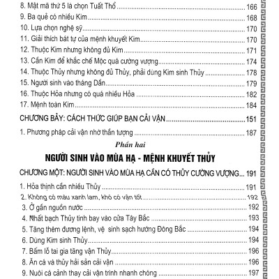 Phong Thủy Cải Vận - Dành Cho Mệnh Khuyết Kim, Thủy (Quyển Xuân, Hạ) - QB