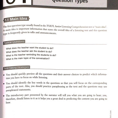 TOEFL Junior Listening (Kèm CD)