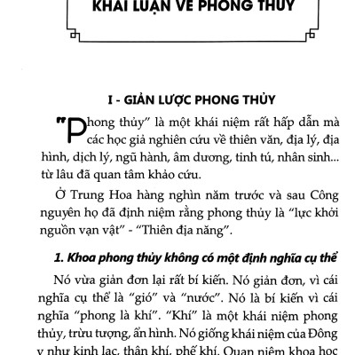 Phong Thủy Thực Hành Trong Xây Dựng Và Kiến Trúc Nhà Ở (Tái Bản )