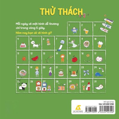 365 Ngày Ký Họa 5 Giây Vẽ Tất Tần Tật Mọi Thứ Trên Đời - Bản Quyền