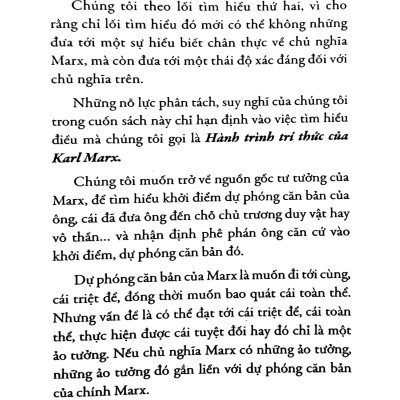 Hành Trình Tri Thức Của Karl Marx