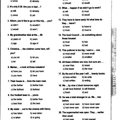 3000 Tests Elementary To Intermediate (Không CD)