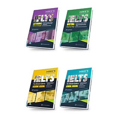 (Bộ 4 cuốn) IELTS LISTENING, IELTS WRITING, IELTS READING ACADEMIC, IELTS READING GENERAL – Mike – BizBooks
