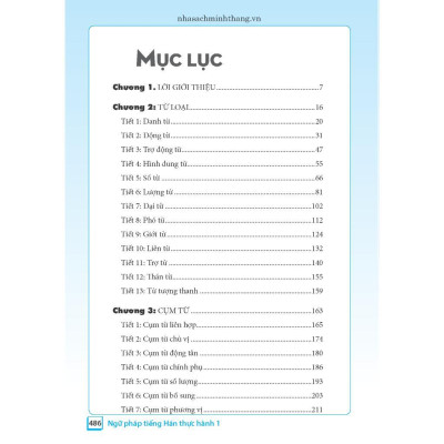 Sách - Ngữ Pháp Tiếng Hán Thực Hành - Tập 1 - Trình Độ Sơ Cấp - Trung Cấp - Bìa Mềm - Minh Thắng