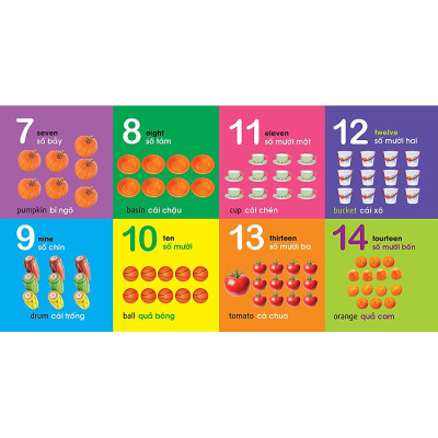 101 First Words: Numbers - Shapes - Colours (101 Từ Đầu Tiên: Chữ Số - Hình Dạng - Màu Sắc)