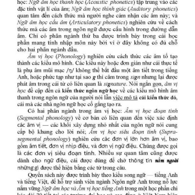 Sách - Ngữ Âm Học Và Âm Vị Học Tiếng Anh - English Phonetics And Phonology